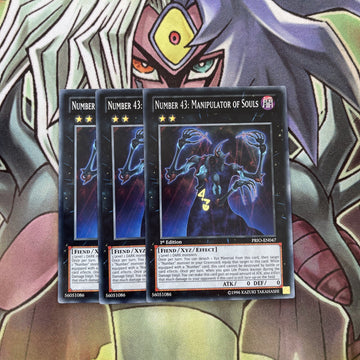 PRIO-EN047 x3 Number 43: Manipulator of Souls Common Excellent Condition Yugioh