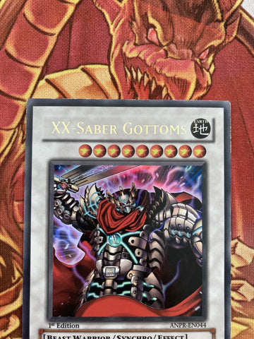 ANPR-EN044 1x Ultra Rare XX-Saber Gottoms 1st Edition LP Yugioh (back)