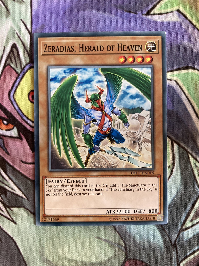 OP07-EN016 Zeradias, Herald Of Heaven Common UNL Edition NM Yugioh Card