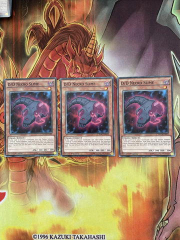 DOCS-EN012 D/D NECRO SLIME 1ST EDITION COMMON Yugioh PLAYSET 3X