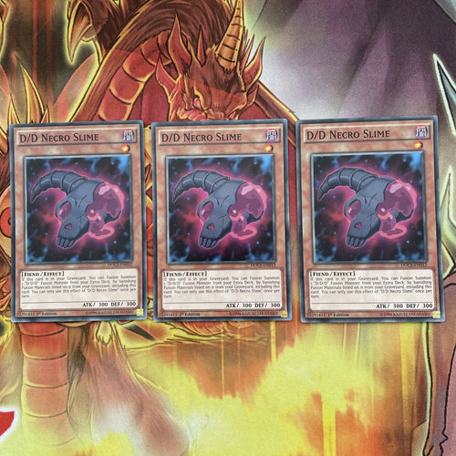 DOCS-EN012 D/D NECRO SLIME 1ST EDITION COMMON Yugioh PLAYSET 3X
