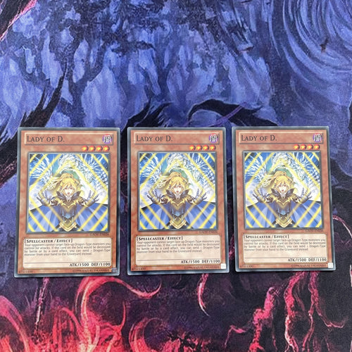 GAOV-EN036 x3 Lady of D. Common Yugioh Card 1st Edition New