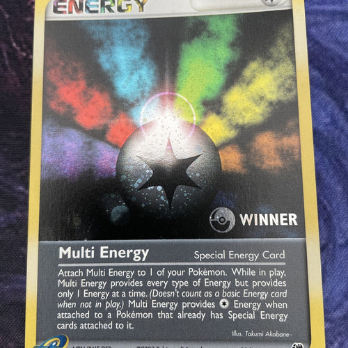 Pokemon TCG Sandstorm MULTI ENERGY Winner Stamped Holo (93/100) NM