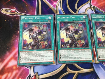 CORE-EN066 x3 Wavering Eyes COMMON MIXED EDITIONS PLAYSET Yugioh (back)
