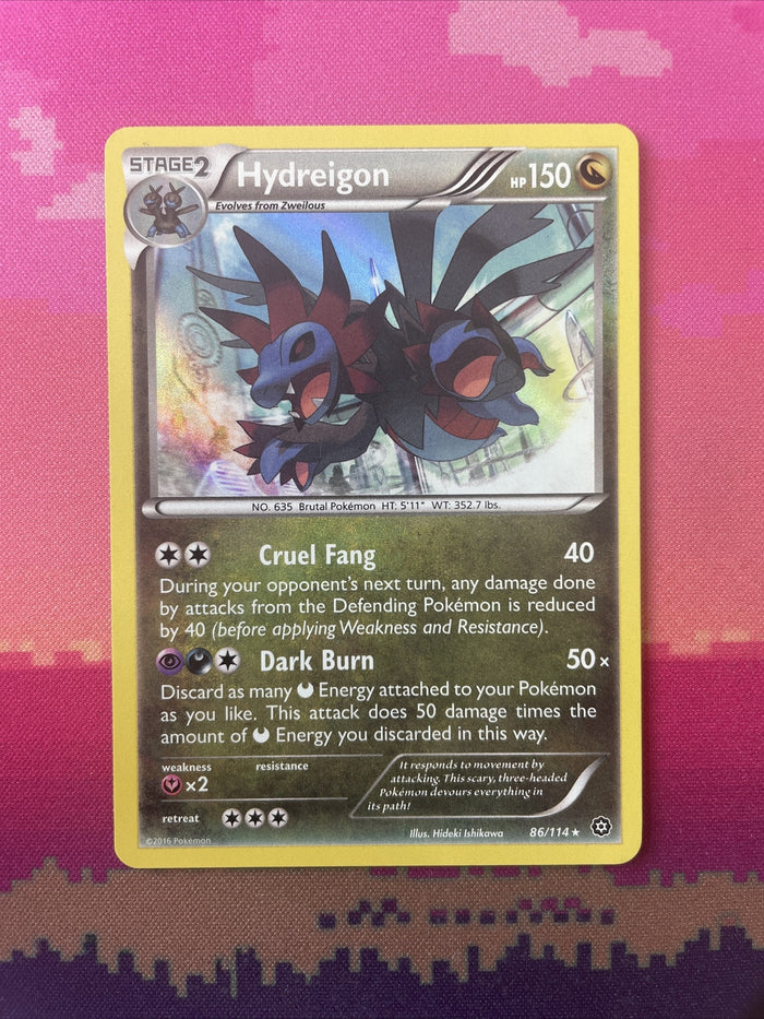 Pokemon Card Hydreigon Steam Siege Holo Rare 86/114 Near Mint