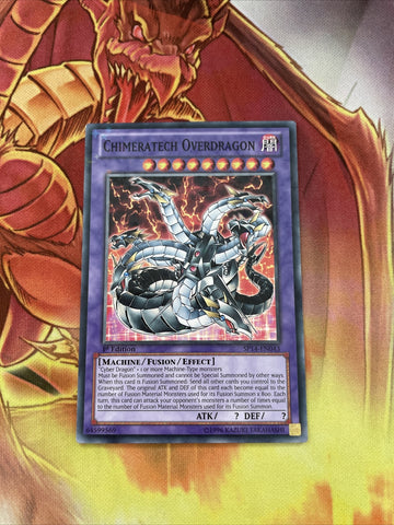 SP14-EN043 Yugioh Chimeratech overdragon 1st edition Starfoil rare