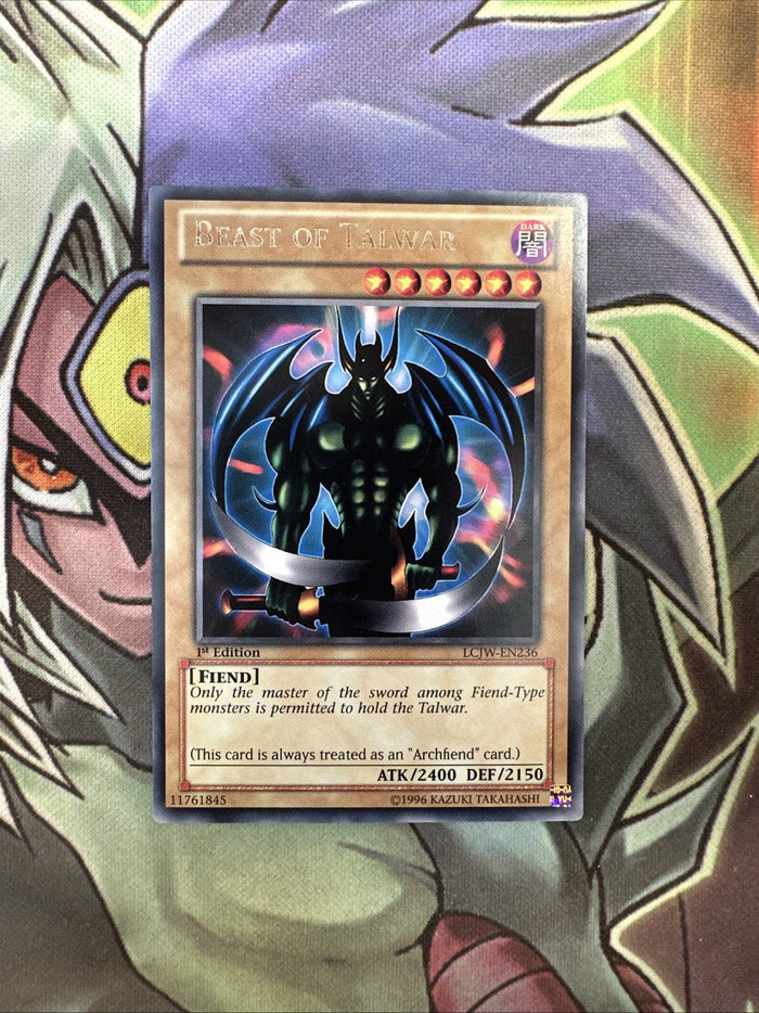 LCJW-EN236 Beast Of Talwar Rare 1st Edition NM Yugioh Card