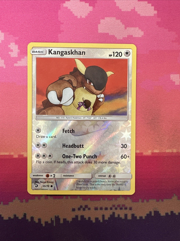 Pokemon Card Kangaskhan Dragon Majesty Reverse Holo 55/70 Near Mint