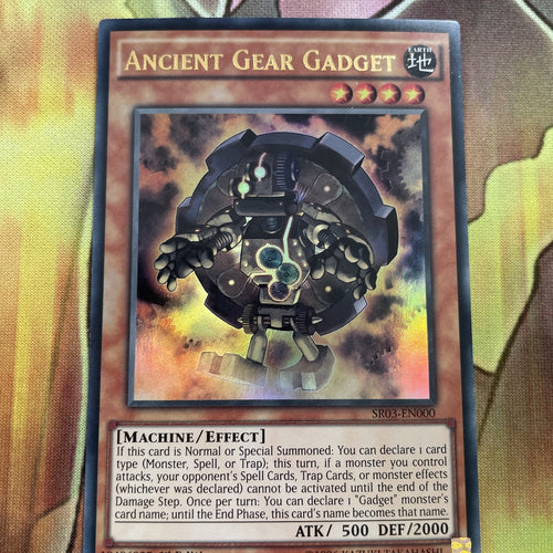 SR03-EN000 Ancient Gear Gadget Ultra Rare UNL Edition Yugioh Card Sleeved NM