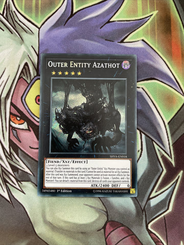 SHVA-EN018 Outer Entity Azathot Secret Rare 1st Edition NM Yugioh Card