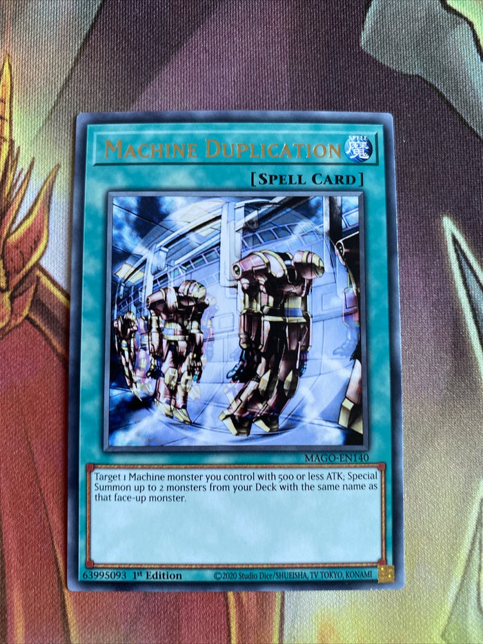 MAGO-EN140 Machine Duplication Rare 1st Edition Near Mint Yugioh Card