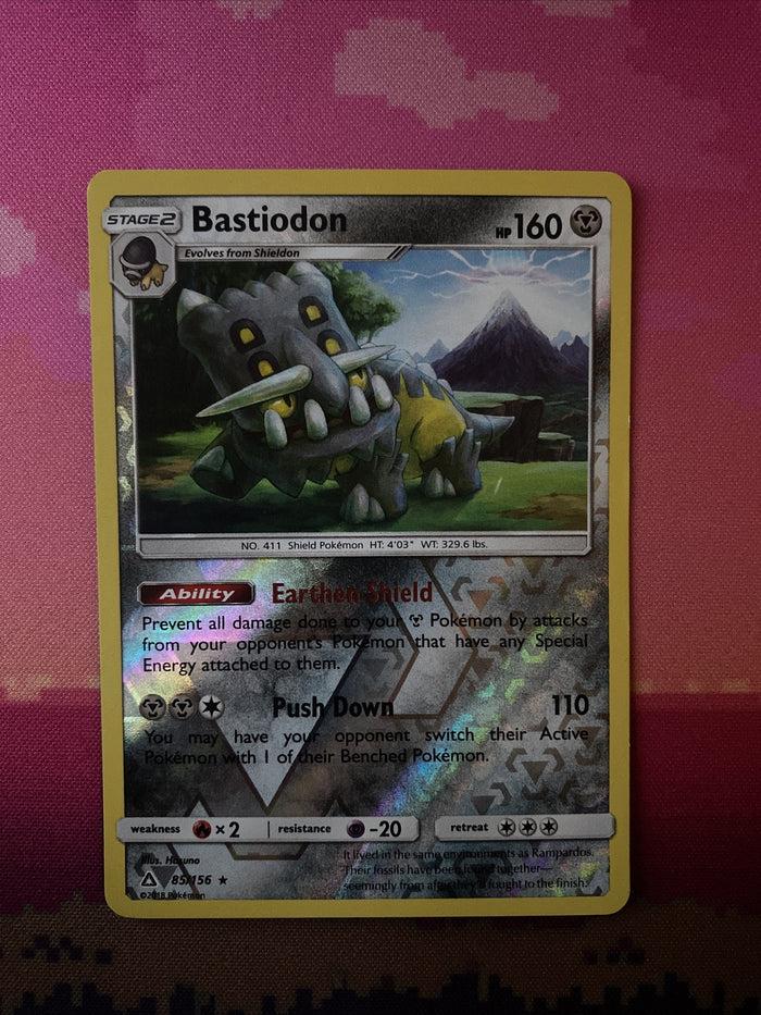 Pokemon Card Bastiodon Ultra Prism Reverse Holo Rare 85/156 NM