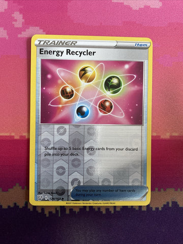 Pokemon Card Energy Recycler Battle Styles Reverse Holo 124/163 NM
