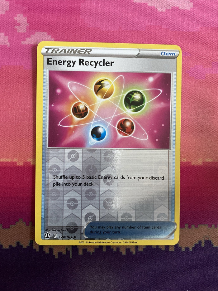 Pokemon Card Energy Recycler Battle Styles Reverse Holo 124/163 NM