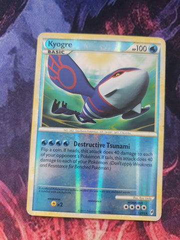 Pokemon Card Kyogre Call Of Legends Reverse Holo Rare 12/95 NM