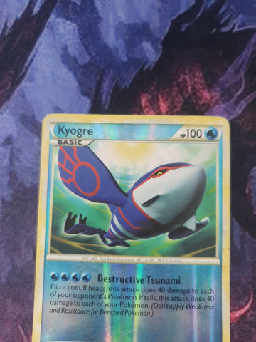 Pokemon Card Kyogre Call Of Legends Reverse Holo Rare 12/95 NM (back)