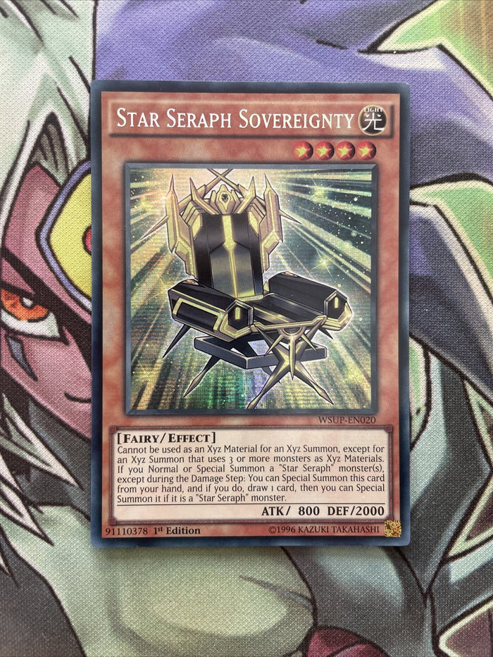 WSUP-EN020 Star Seraph Sovereignty Secret Rare 1st Edition NM Yugioh Card