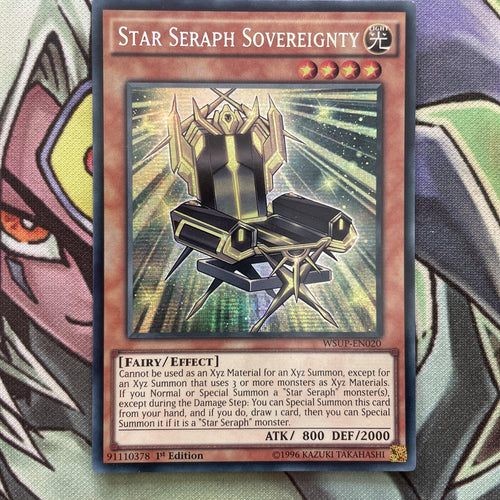 WSUP-EN020 Star Seraph Sovereignty Secret Rare 1st Edition NM Yugioh Card