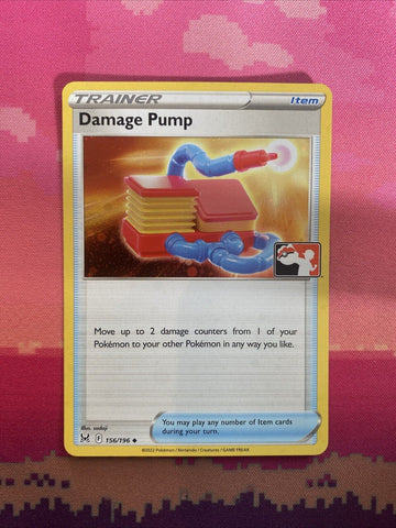 Pokemon Card Damage Pump Prize Pack Cosmo Holo 156/196 Near Mint