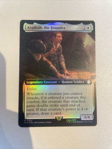 Aradesh, The Founder FOIL BORDERLESS - Fallout Excellent Magic MTG