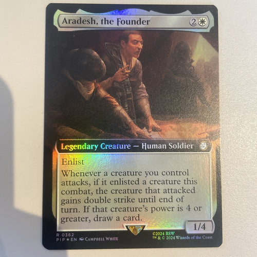 Aradesh, The Founder FOIL BORDERLESS - Fallout Excellent Magic MTG