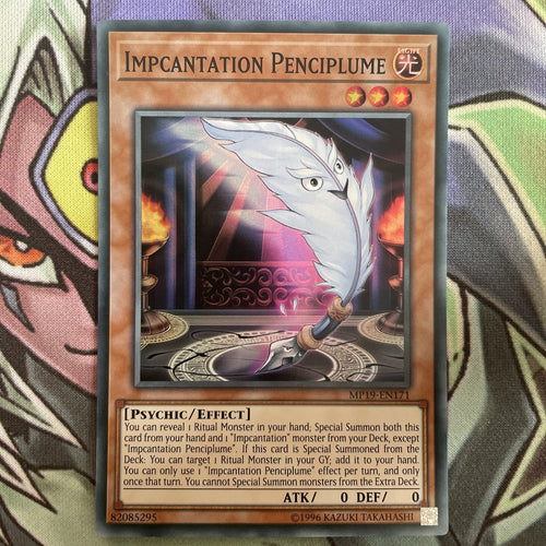 MP19-EN171 Impcantation Pencilplume Super Rare Unlimited Edition NM Yugioh Card