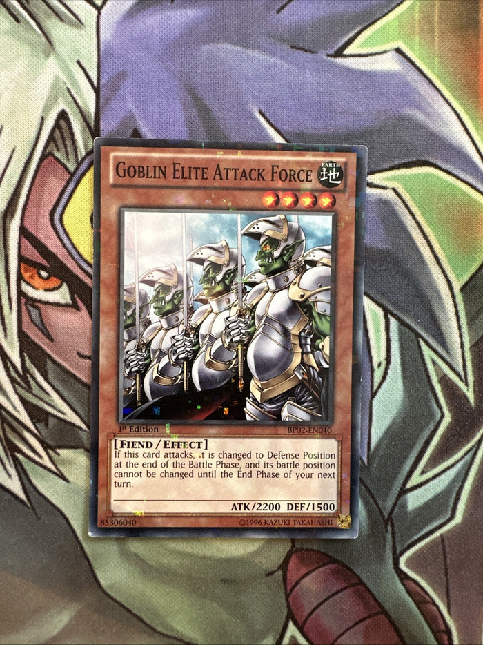 BP02-EN040 Goblin Elite Attack Force Mosaic Rare 1st Edition NM Yugioh Card
