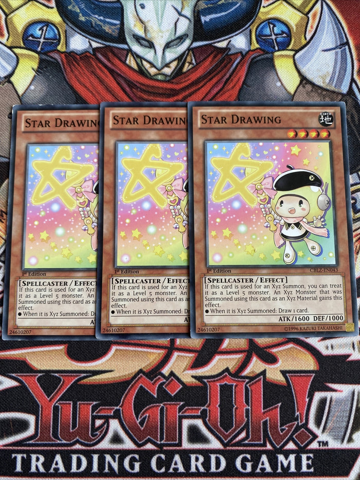 CBLZ-EN043 x3 Star Drawing Yugioh Playset