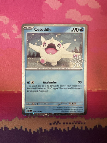 Pokemon Card Cetoddle Advent Calendar Holo 053/193 NM