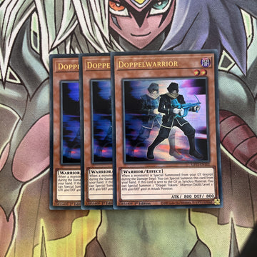 GFP2-EN102 x3 Doppelwarrior Ultra Rare Excellent Condition Yugioh