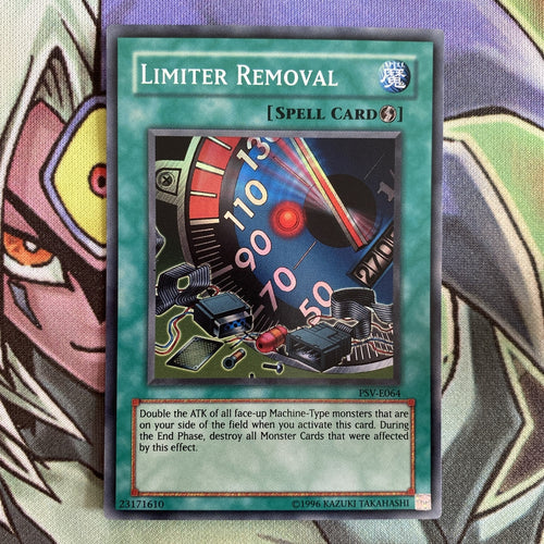 PSV-E064 Limiter Removal Super Rare Unlimited Edition Near Mint Yugioh Card