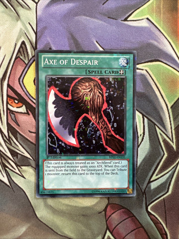 BP02-EN131 Axe Of Despair Mosaic Rare 1st Edition NM Yugioh Card