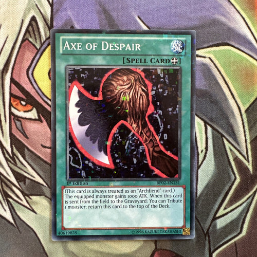 BP02-EN131 Axe Of Despair Mosaic Rare 1st Edition NM Yugioh Card