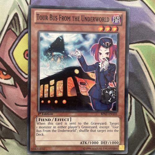BP02-EN105 Tour Bus From The Underworld Mosaic Rare 1st Edition NM Yugioh Card
