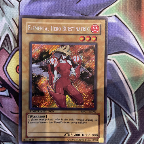 EHC1-EN002 Elemental Hero Burstinatrix Secret Rare Limited Edition NM Yugioh