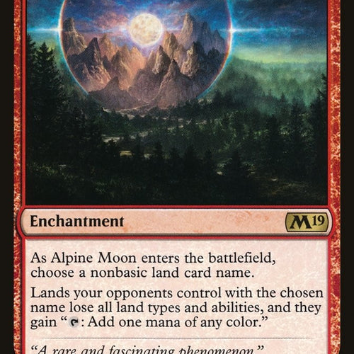 Alpine Moon Magic 2019 Excellent Magic MTG
