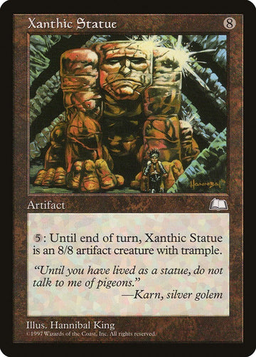 Xanthic Statue - Weatherlight Excellent Magic MTG