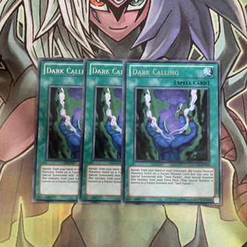 LCGX-EN100 x3 Dark Calling Rare Excellent Condition Yugioh