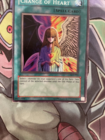 SKE-032 Change Of Heart Common Varying Editions HP Yugioh Card (back)