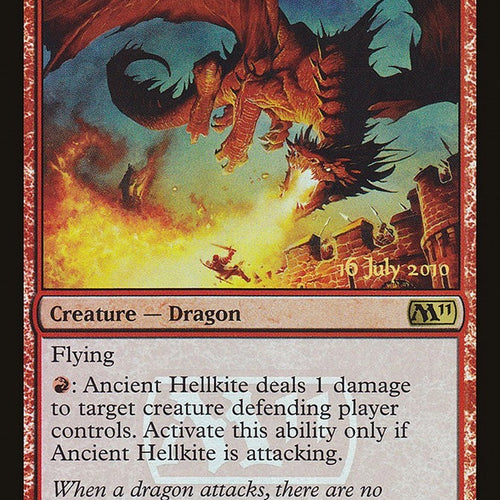 Ancient Hellkite Magic 2011 Prerelease FOIL Excellent Magic MTG
