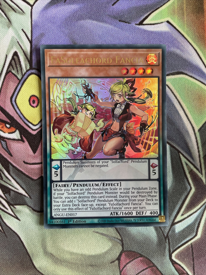 ANGU-EN017 FaSolfachord Fancia Ultra Rare 1st Edition NM Yugioh Card