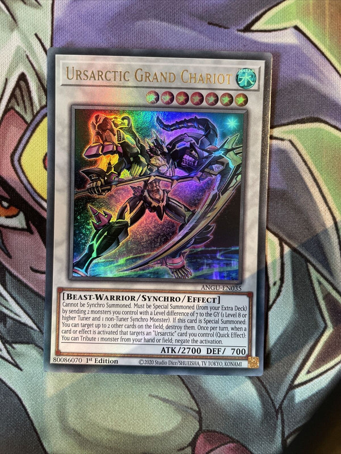 ANGU-EN035 Ursarctic Grand Chariot Ultra Rare 1st Edition NM Yugioh Card