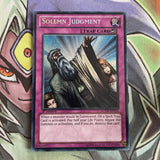 LCYW-EN152 Solemn Judgment Secret Rare 1st Edition NM Yugioh Card