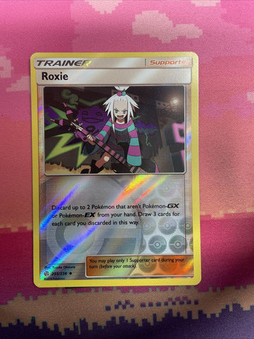 Pokemon Card Roxie Cosmic Eclipse Reverse Holo Uncommon 205/236 Near Mint