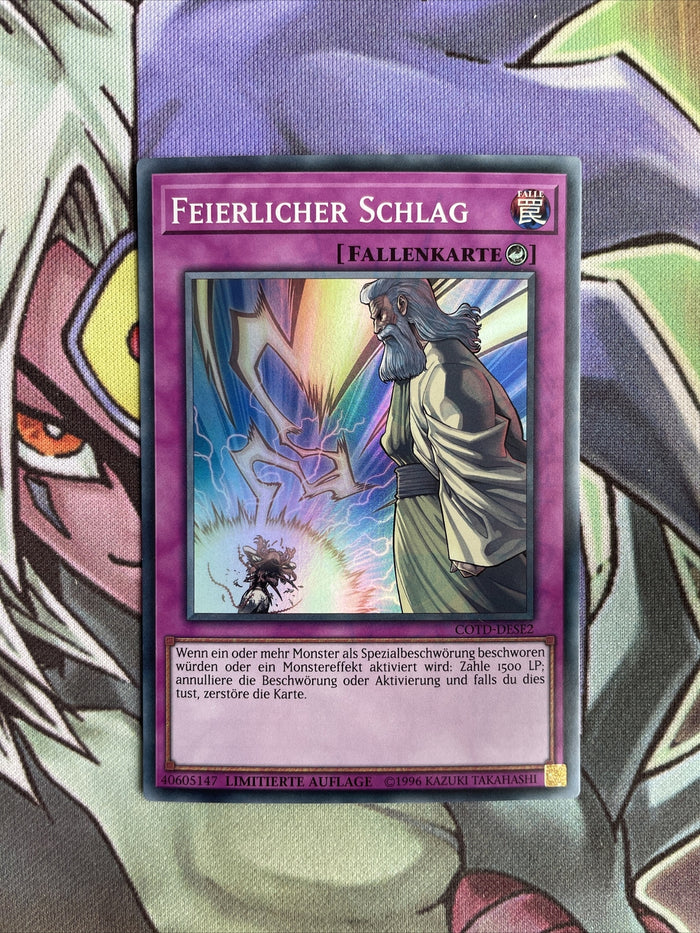 COTD-DESE2 Solemn Strike Super Rare GERMAN Limited Ed Near Mint Yugioh – Twin Traders