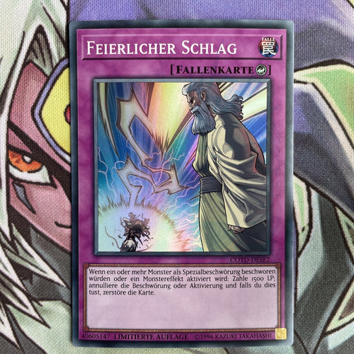 COTD-DESE2 Solemn Strike Super Rare GERMAN Limited Ed Near Mint Yugioh Card