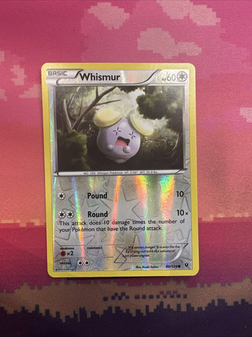 Pokemon Card Whismur Fates Collide Reverse Holo 80/124 Near Mint