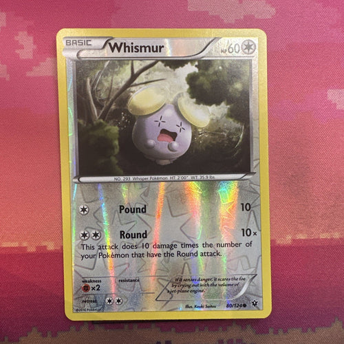 Pokemon Card Whismur Fates Collide Reverse Holo 80/124 Near Mint