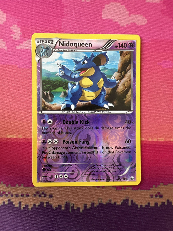 Pokemon Card Nidoqueen Primal Clash Reverse Holo Rare 68/160 NM