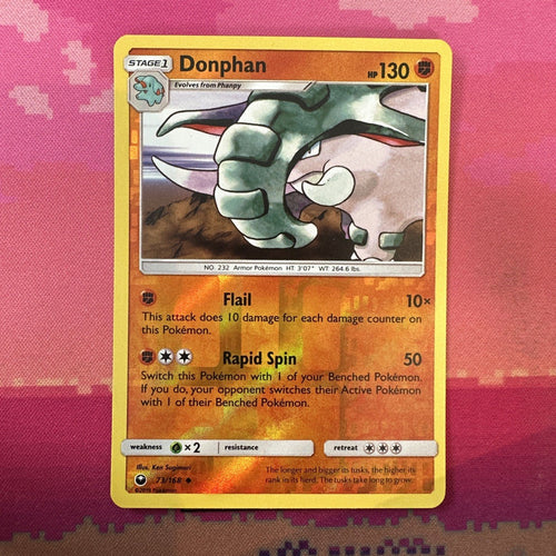 Pokemon Card Donphan Celestial Storm Reverse Holo 73/168 Near Mint
